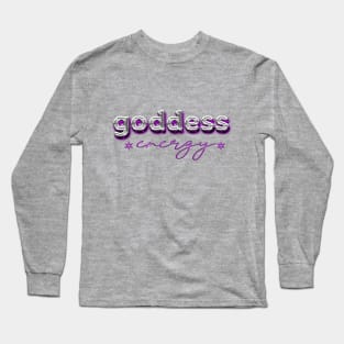 Goddess energy (purple) Long Sleeve T-Shirt